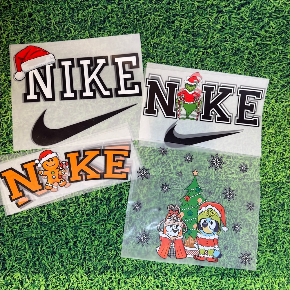 Nike Holiday Sticker Collection - Black, Orange, Green
